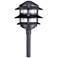 Smythe 11 3/4" High Black 3-Tiered Lantern LED Path Light