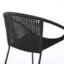 Snack Black Rope Outdoor Dining Chairs Set of 2