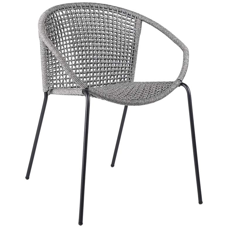 Image 6 Snack Gray Rope Outdoor Dining Chairs Set of 2 more views
