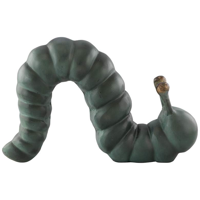 Image 1 Snack Seeker 16 1/2"W Verdigris Aluminum Garden Sculpture