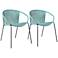 Snack Wasabi Rope Outdoor Dining Chairs Set of 2
