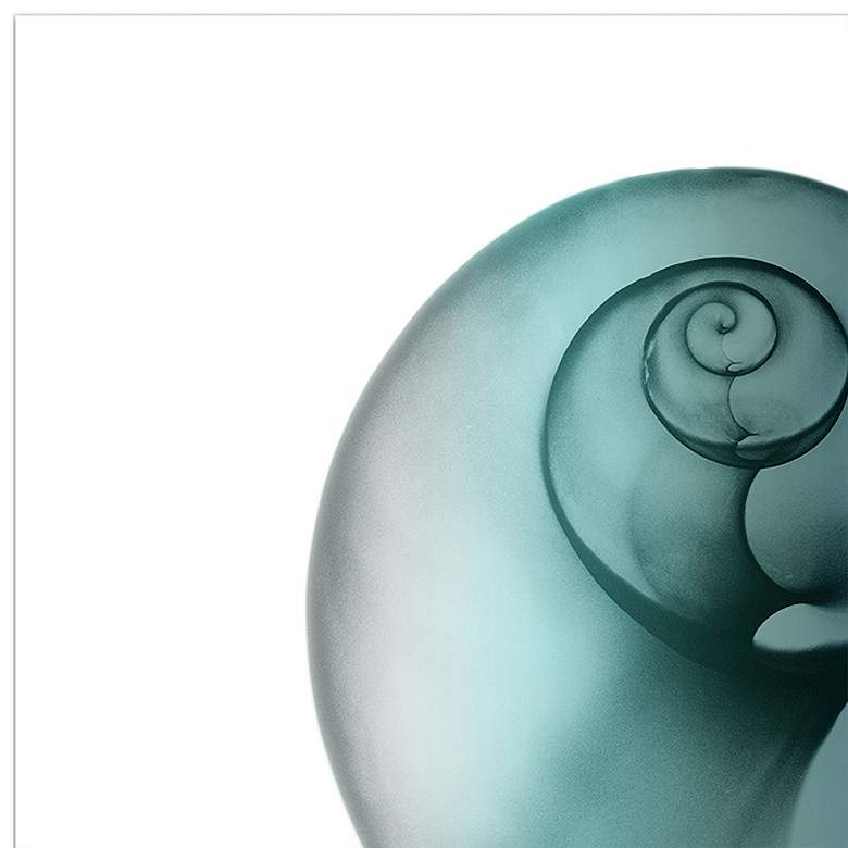 Image 4 Snail 48" Wide Free Floating 2-Piece Glass Wall Art more views