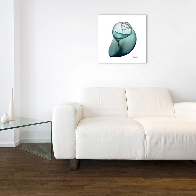 Image 5 Snail 48" Wide Free Floating 2-Piece Glass Wall Art more views
