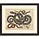 Snakes 22" Wide Traditional Giclee Framed Wall Art