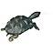 Snapping Turtle 12" High Cast Brass Water Spitter Fountain