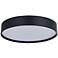 Snare 14" Wide Matte Black LED Ceiling Light