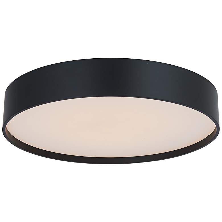 Image 2 Snare 14" Wide Matte Black LED Ceiling Light more views