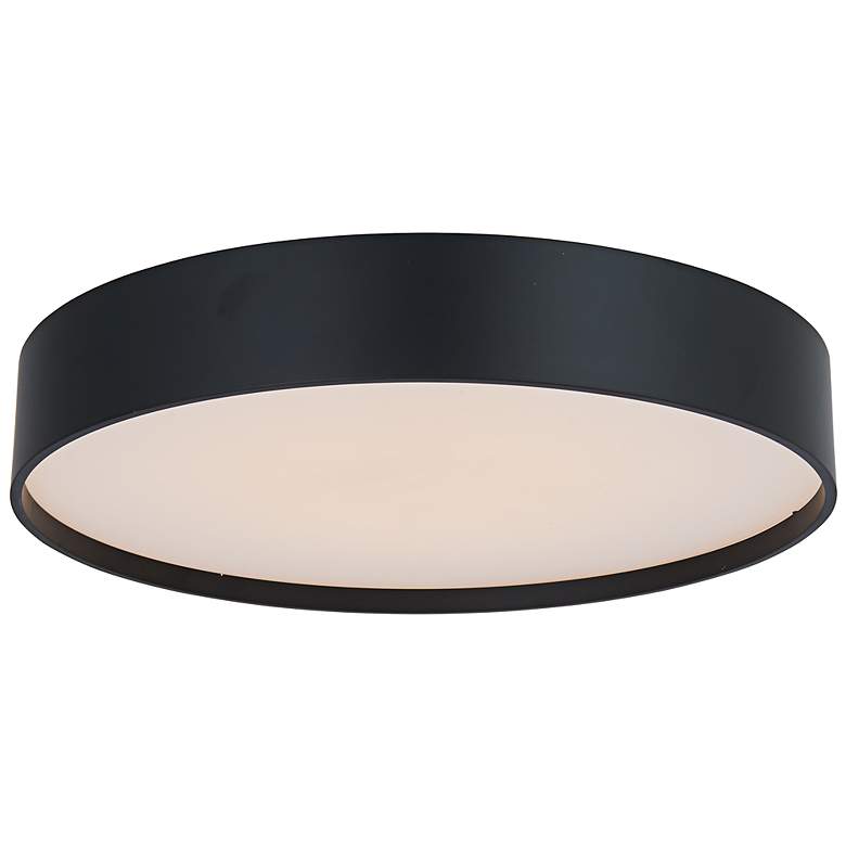 Image 3 Snare 14" Wide Matte Black LED Ceiling Light more views