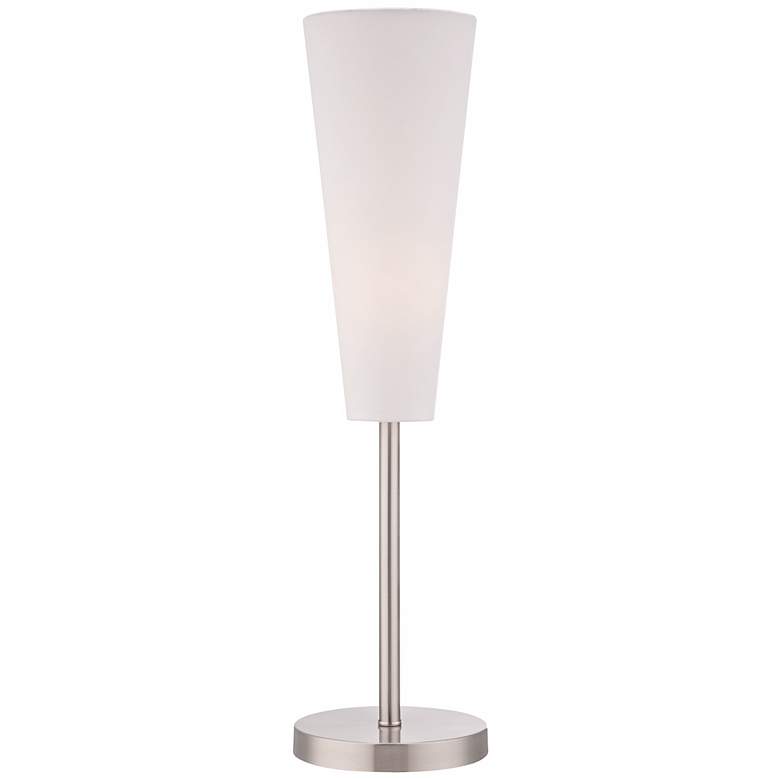 Image 1 Snippet Switch Brushed Steel Accent Table Lamp