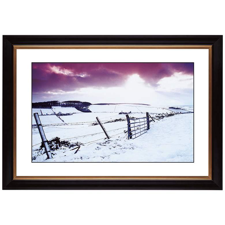 Image 1 Snow Fence Giclee 41 3/8 inch Wide Wall Art