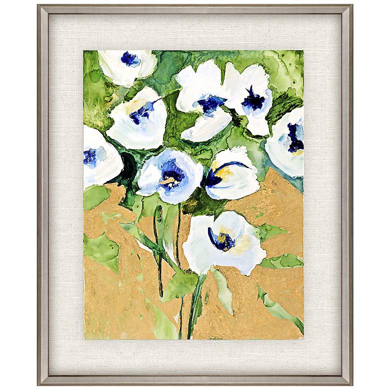 Image 1 Snow Petals II 26"W x 32"H Framed Art