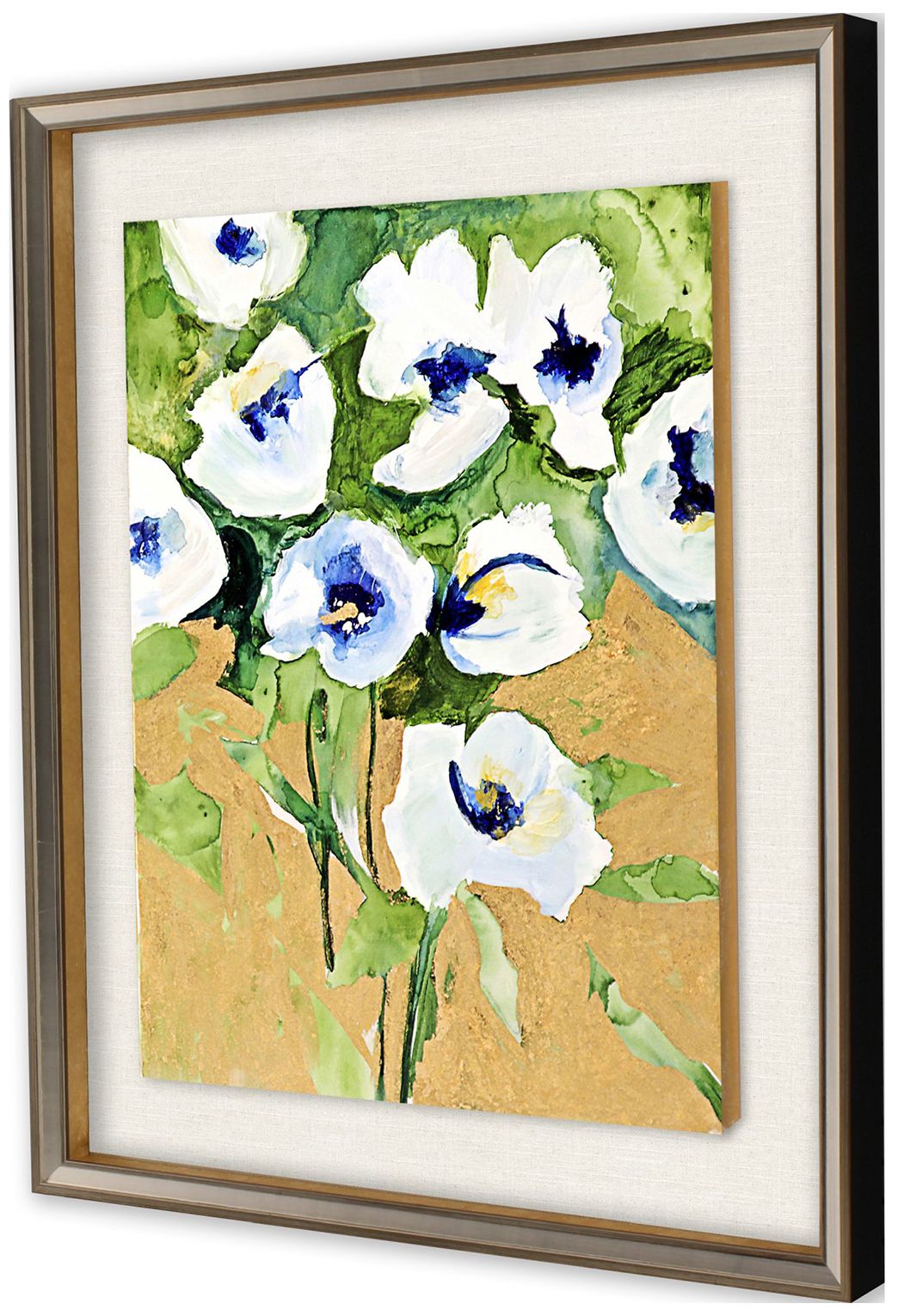Image 2 Snow Petals II 26"W x 32"H Framed Art more views