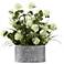 Snowball Branches 25" Wide Faux Flowers in Planter