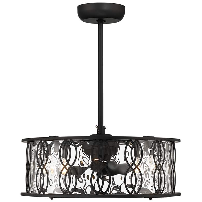 Image 1 Snowden 5-Light LED Fan D'Lier in Matte Black