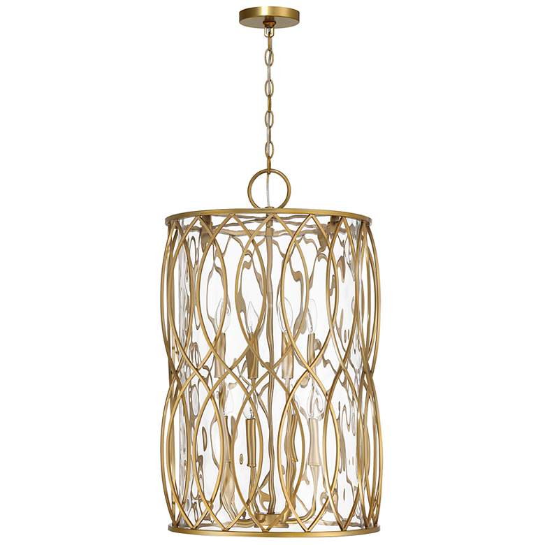 Image 2 Snowden 8-Light Pendant in Burnished Brass more views
