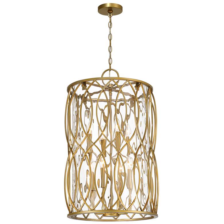 Image 3 Snowden 8-Light Pendant in Burnished Brass more views