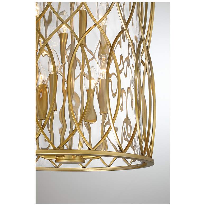 Image 5 Snowden 8-Light Pendant in Burnished Brass more views