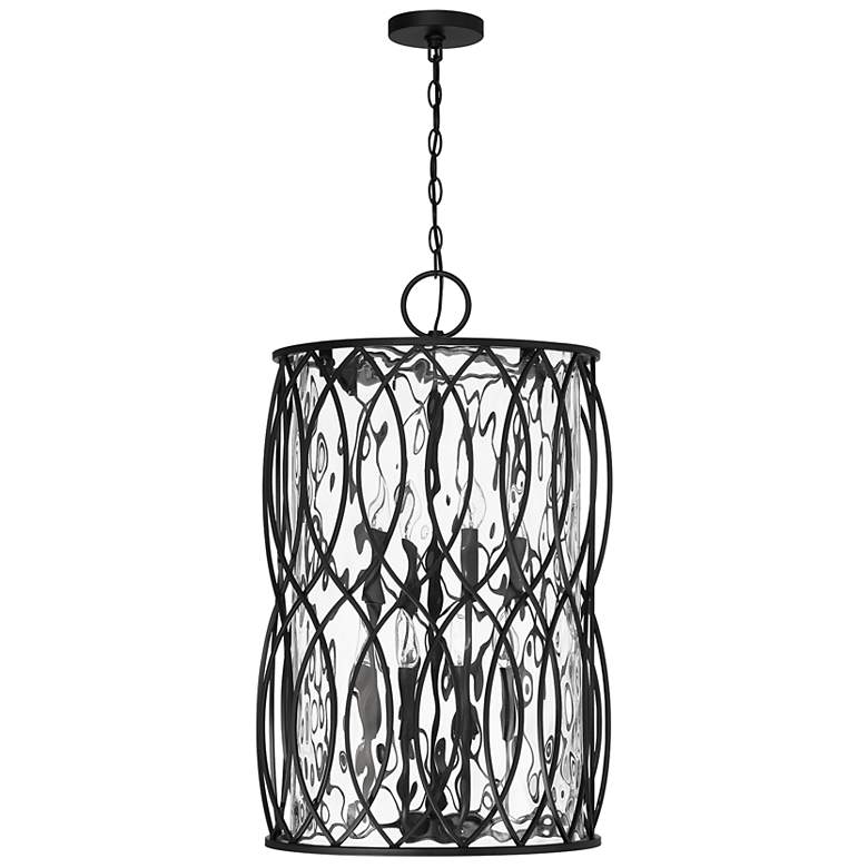 Image 2 Snowden 8-Light Pendant in Matte Black more views