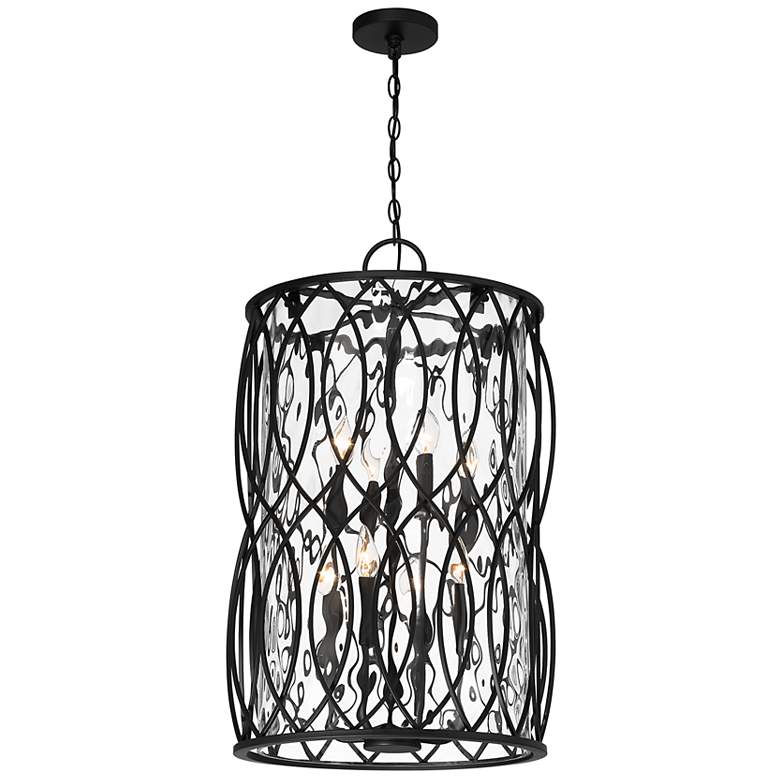 Image 3 Snowden 8-Light Pendant in Matte Black more views