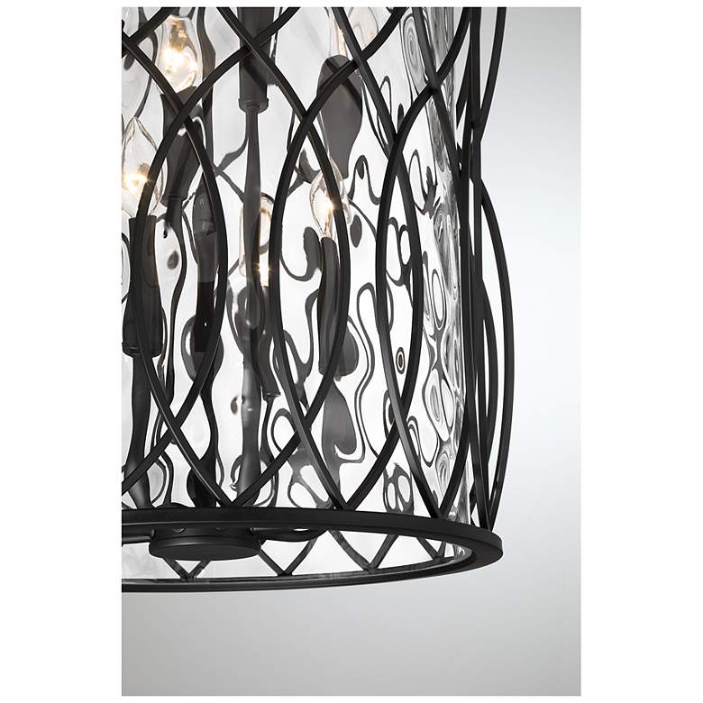 Image 5 Snowden 8-Light Pendant in Matte Black more views