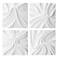 Snowdrift White 15 1/4" Square 4-Piece Wall Decor Set