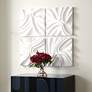 1_Snowdrift White 15 1/4" Square 4-Piece Wall Decor Set