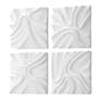 4_Snowdrift White 15 1/4" Square 4-Piece Wall Decor Set more views
