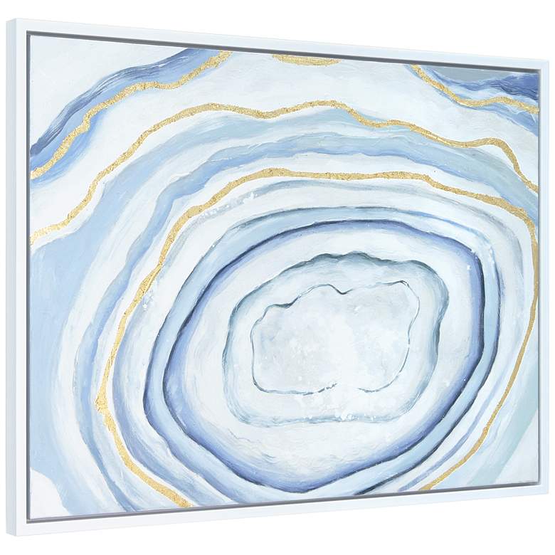 Image 4 Snowey Tunnel 40 inchH Textured Metallic Framed Canvas Wall Art more views