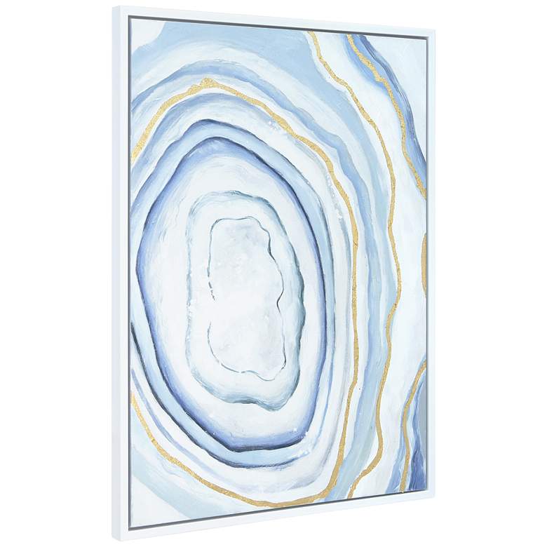 Image 7 Snowey Tunnel 40 inchH Textured Metallic Framed Canvas Wall Art more views