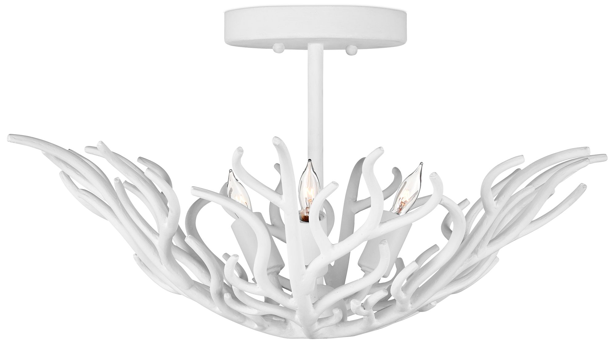 Image 3 Snowfall Semi-Flush Mount more views