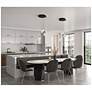 2_Snowflake 11 3/4"W Black Brass LED Multi-Light Mini Pendant more views