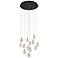 Snowflake 23 1/2" Wide Satin Brass LED Multi-Light Pendant