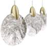 4_Snowflake 40"W Black Brass Multi-Light LED Island Pendant more views