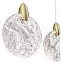 5_Snowflake 40"W Black Brass Multi-Light LED Island Pendant more views