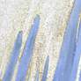 Snowy Drip 1 48"H Textured Metallic Framed Canvas Wall Art in scene