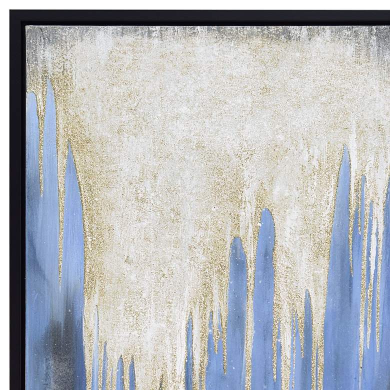 Image 4 Snowy Drip 1 and 2 48"H 2-Piece Framed Canvas Wall Art Set more views
