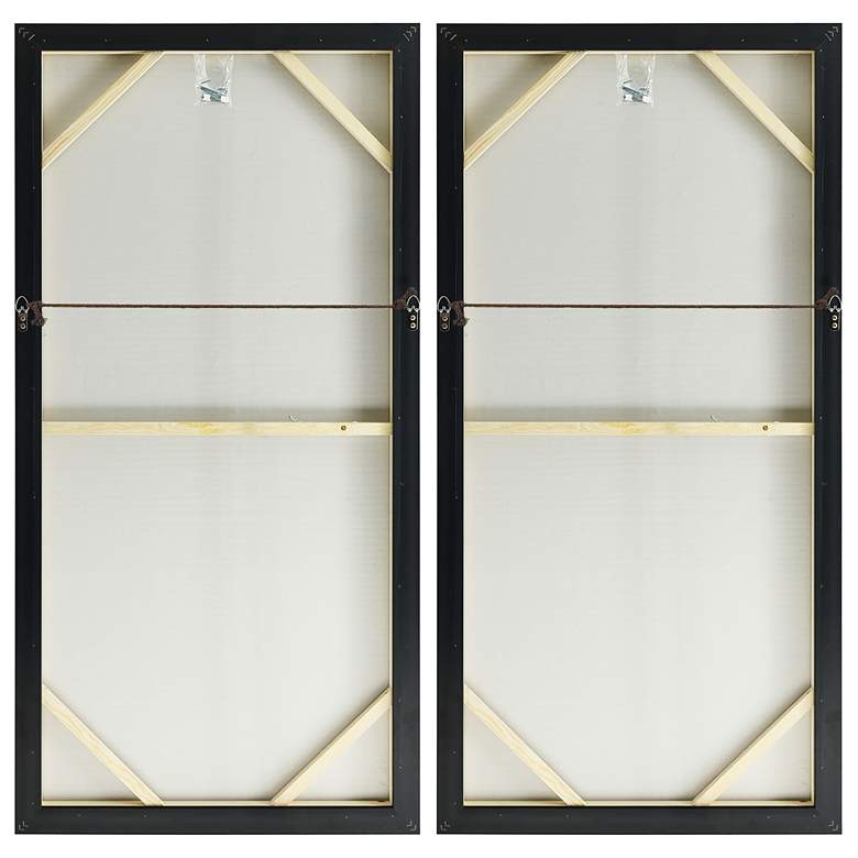 Image 6 Snowy Drip 1 and 2 48"H 2-Piece Framed Canvas Wall Art Set more views