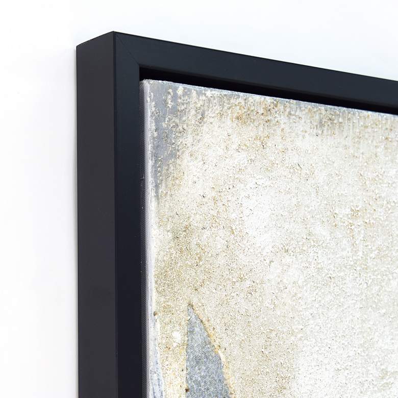 Image 4 Snowy Drip 2 48"H Textured Metallic Framed Canvas Wall Art more views