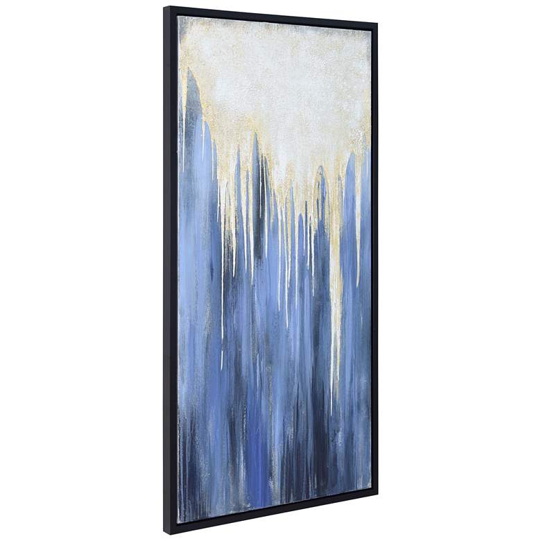 Image 7 Snowy Drip 2 48"H Textured Metallic Framed Canvas Wall Art more views