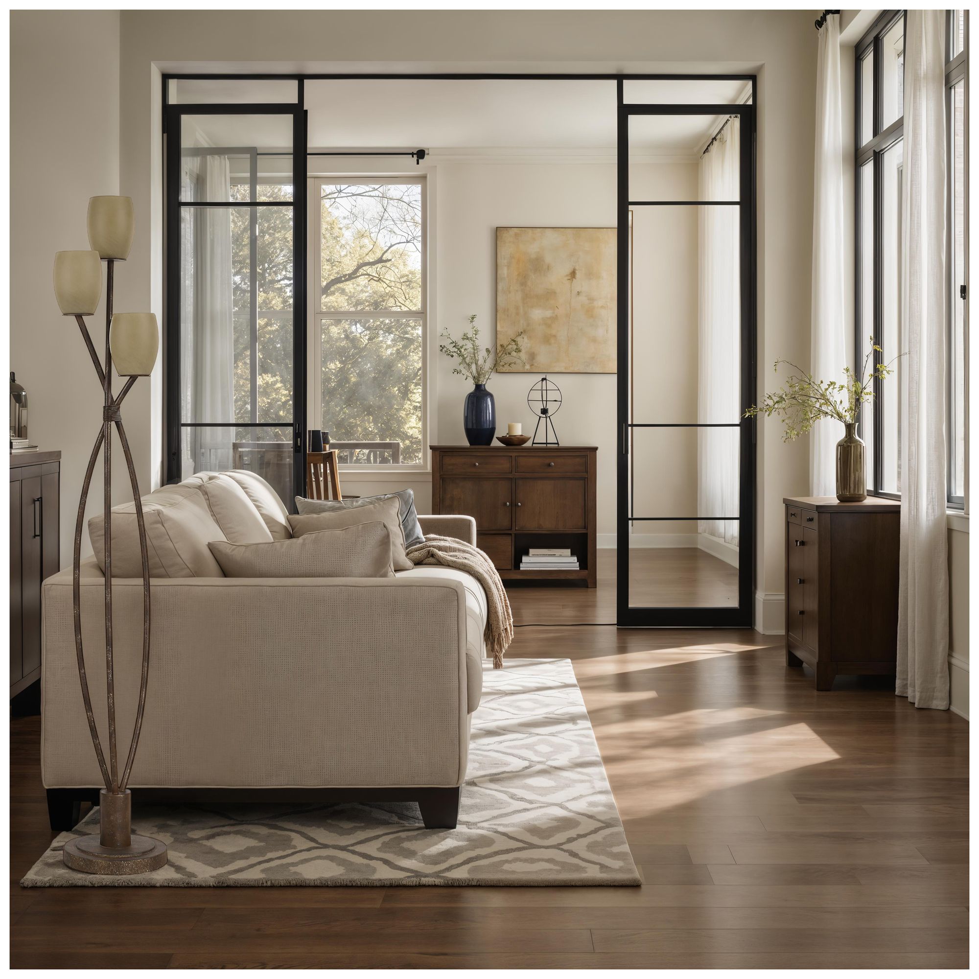 Image 4 Soan 65.0" Height Floor Lamps, Copper Bronze With Gold more views