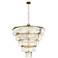 Social Club 25-Light 5-Tier Gold and Crystal Glam Chandelier