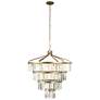 2_Social Club 36"W Havana Gold Crystal 4-Tier Pendant Light
