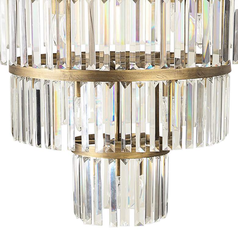 Image 3 Social Club 36"W Havana Gold Crystal 4-Tier Pendant Light more views