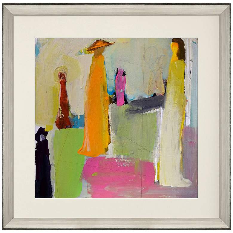 Image 1 Social Distancing 40"W x 40"H Framed Art