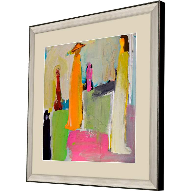 Image 3 Social Distancing 40"W x 40"H Framed Art more views