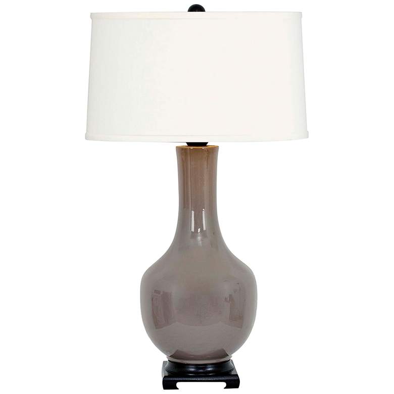 Image 2 Socialite Dark Taupe Ceramic Table Lamp