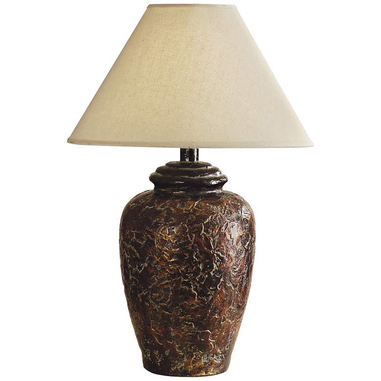 Image 2 Socorro Bronze Finish Large Jar Southwest Table Lamp