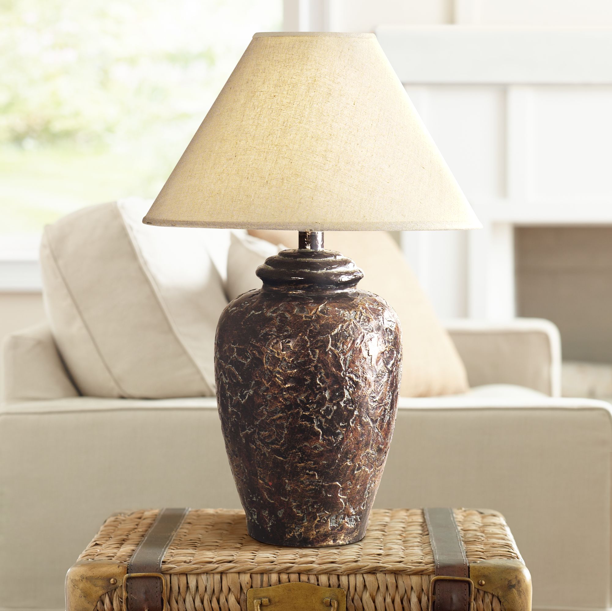 table lamp bronze finish