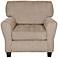 Sofab Angel II Upholstered Pewter Chenille Armchair