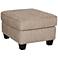 Sofab Angel II Upholstered Pewter Chenille Ottoman